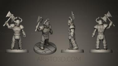 Figurines heroes, monsters and demons (STKM_0124) 3D model for CNC machine